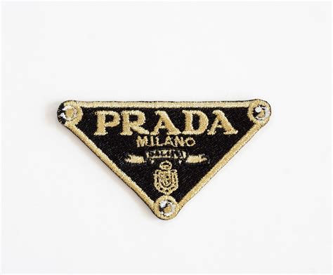 Prada Milano Logo Embroidered Iron On 